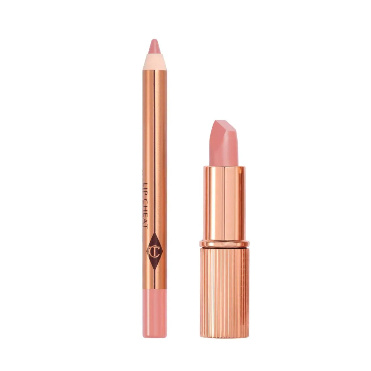 Charlotte Tilbury - Juego de lápiz labial y delineador Pillow Talk