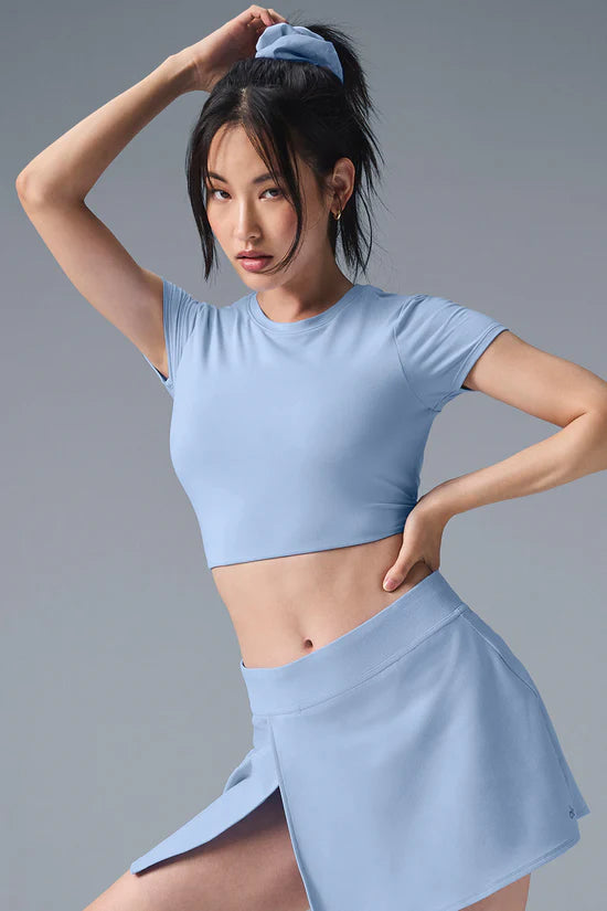 Alo Yoga Alosoft Backspin Skirt - Seashell Blue