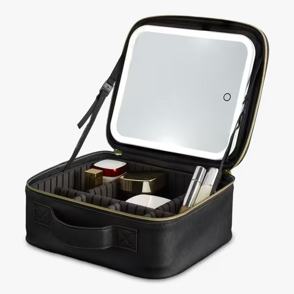 iHome Makeup Case with LED Portable Lighted Vanity Mirror